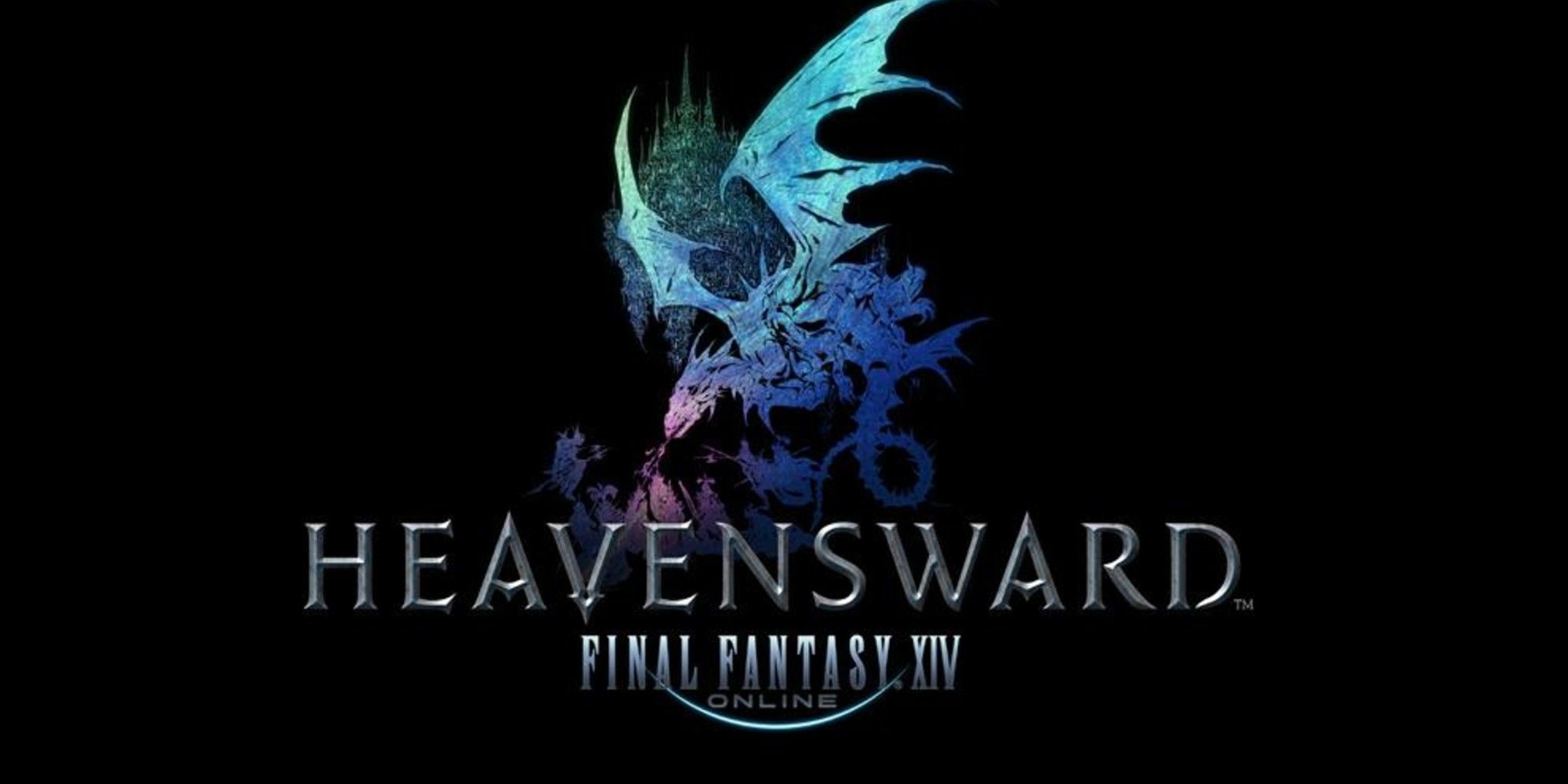 FF14 Heavensward logo and title with black background