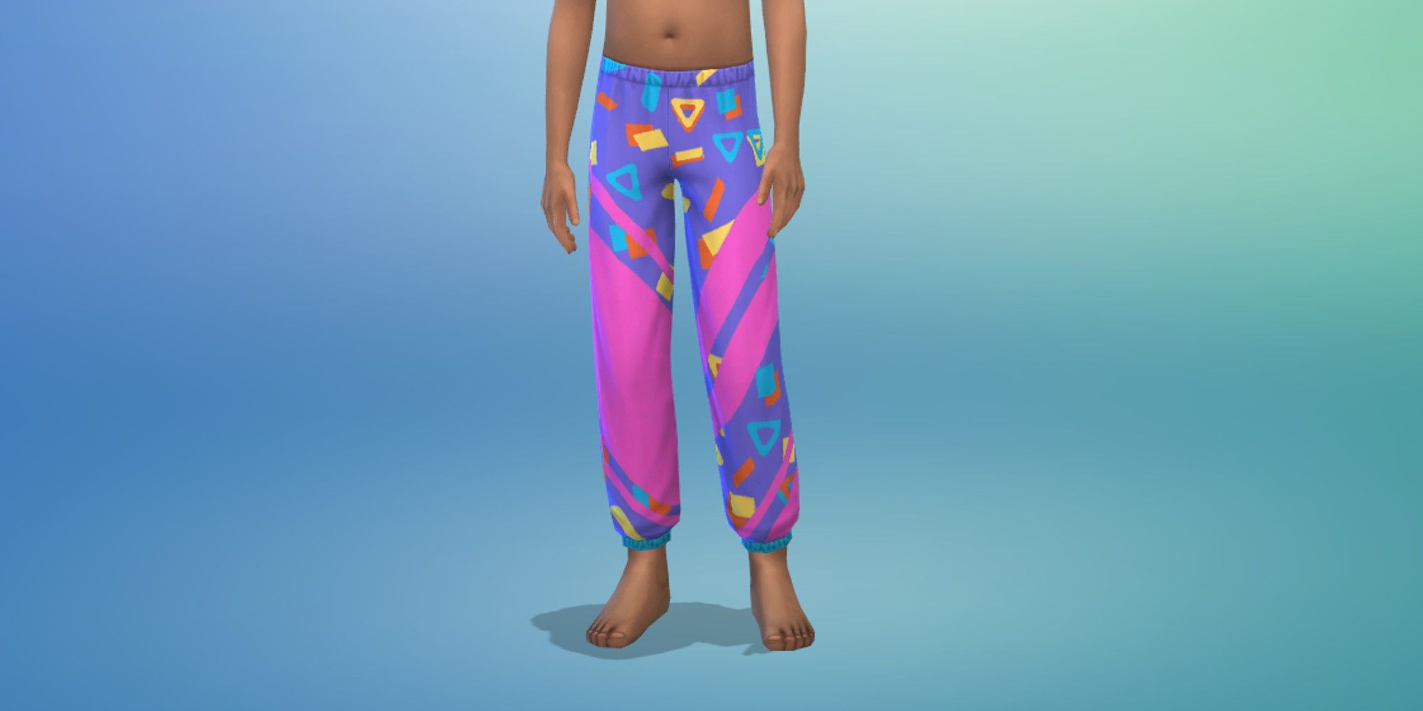 Sims 4: Throwback Fit Kit Children bottom in CAS screen