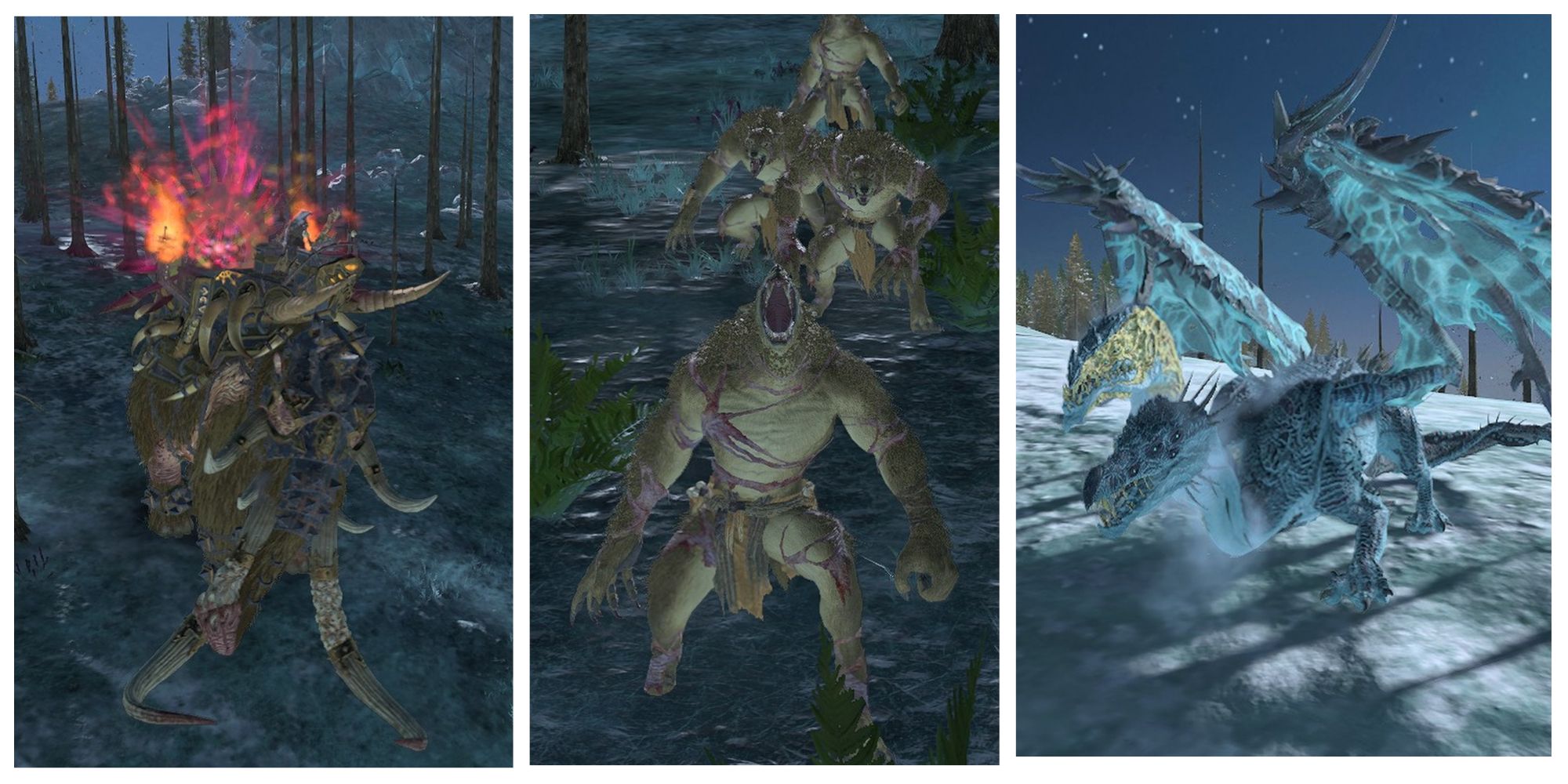 Total War: Warhammer 3 - Mammoths, Skin Wolves And Frost Wyrms
