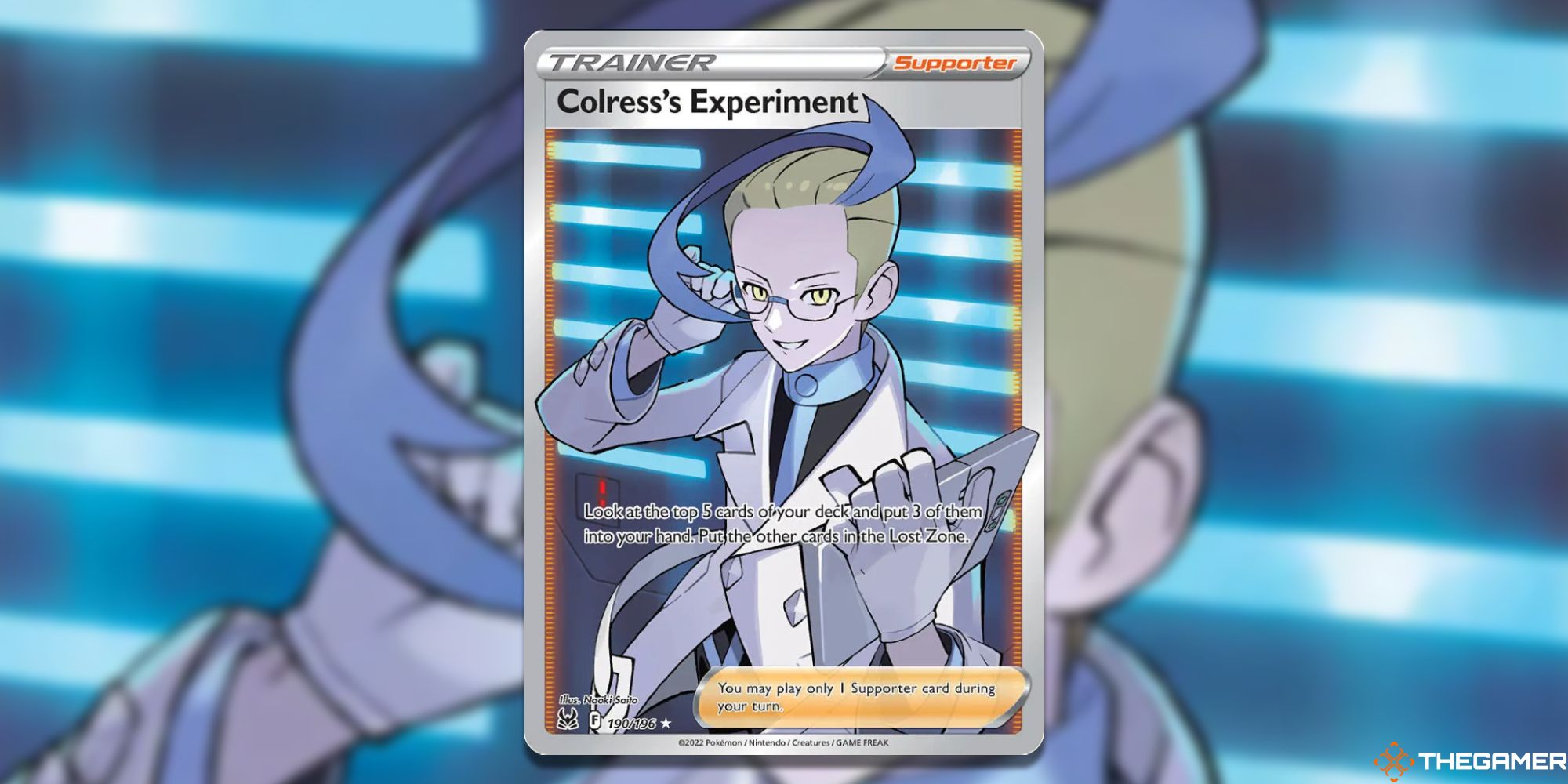 Colress' Experiment from Lost Origin with blurred background