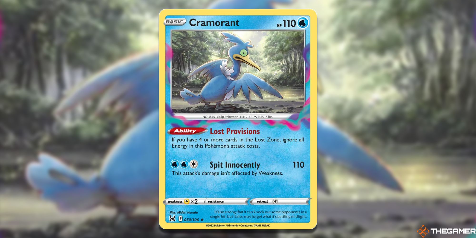 Cramorant from Lost Origin with blurred background