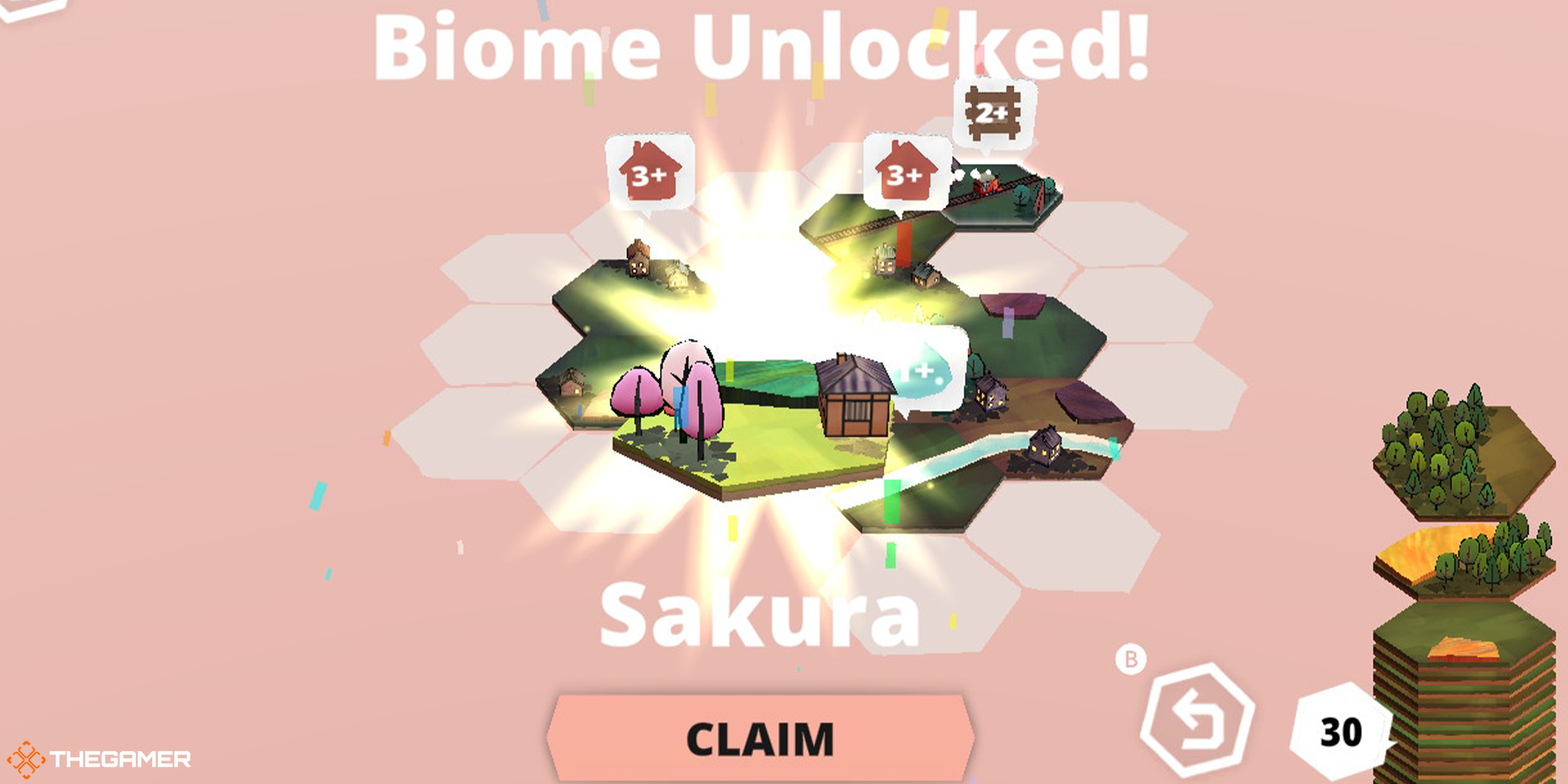 Dorfromantik - Sakura biome unlocking