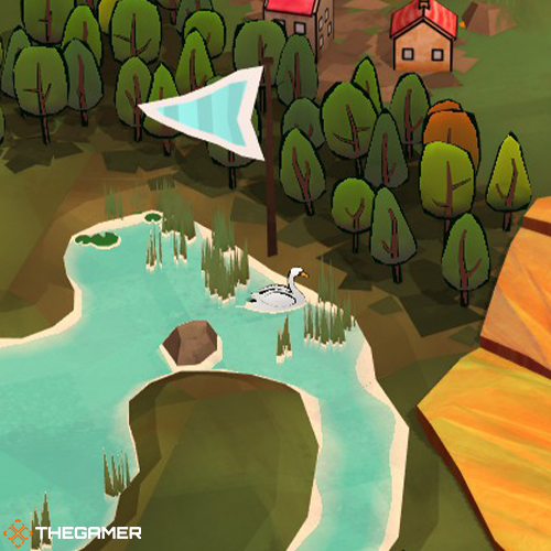 Dorfromantik - swan pond tile