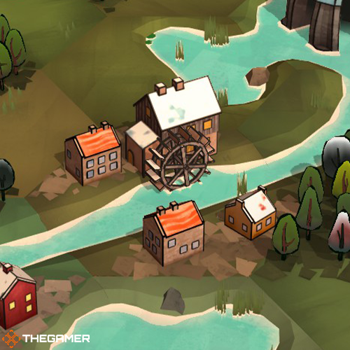 Dorfromantik - water mill tile