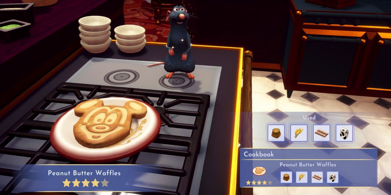 Dreamlight Valley Peanut Butter Waffles