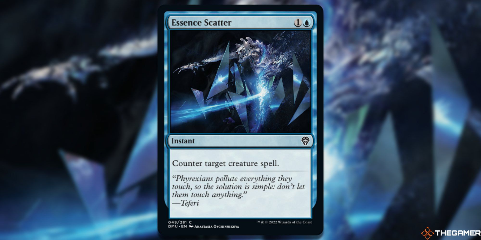 Essence Scatter card and background