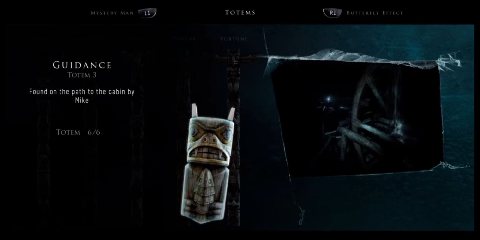 Guidance Totem with yellow accents showing the water wheel deep in the mine where Sam and Mike can find Hannah's diary.