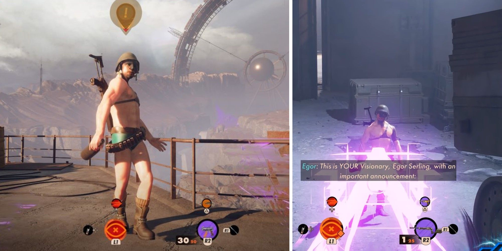 There is one basically naked Eternalist in each neighoborhood at any given time of day, and you can earn a Deathday Suit trophy for killing them all