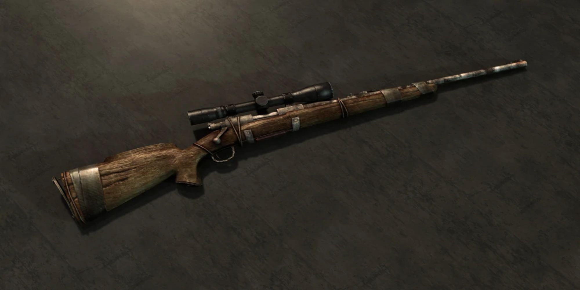 Hunting Rifle With Scope Attachment