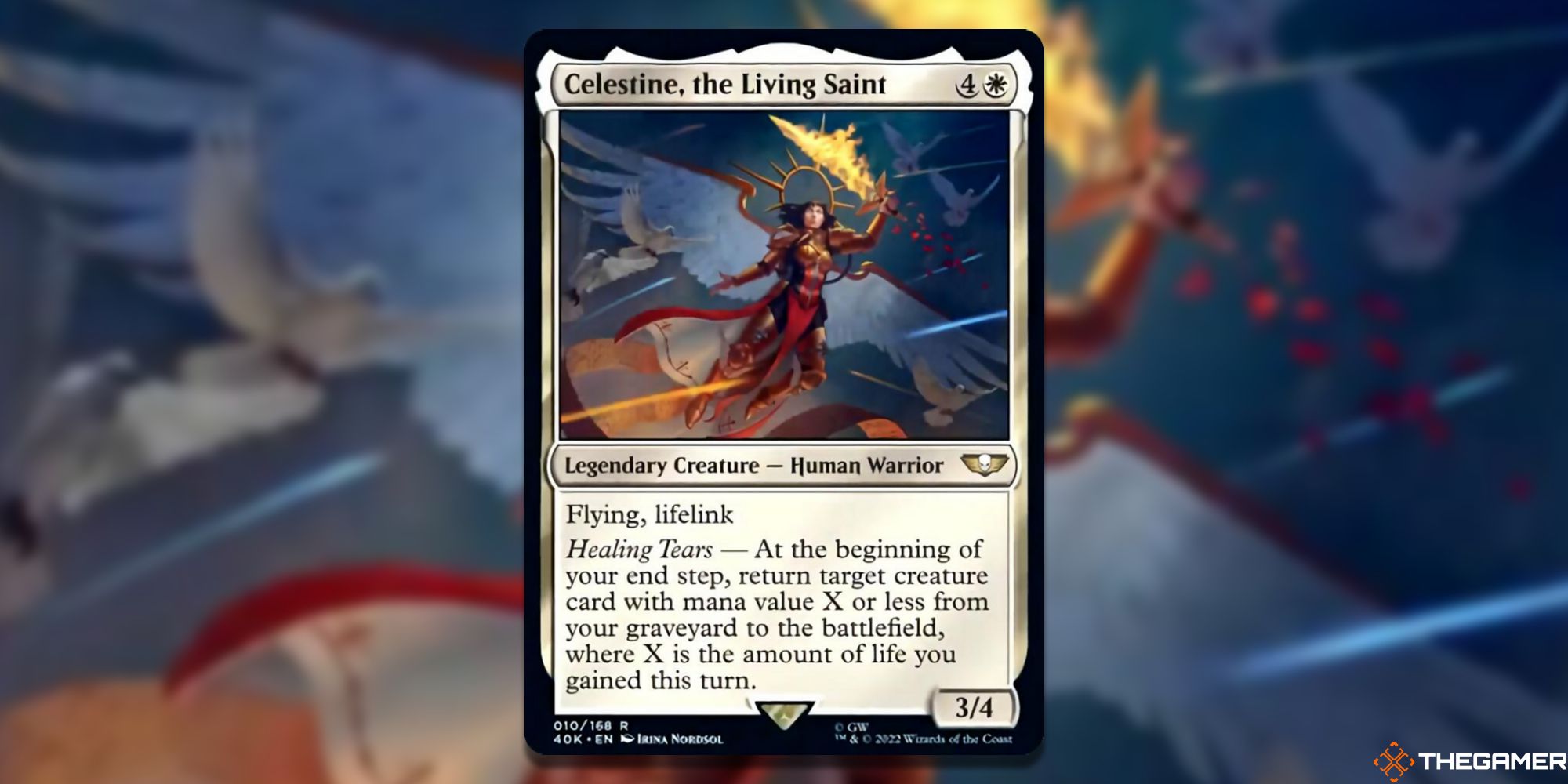 MTG Top 10 Warhammer 40k Commander Celestine the Living Saint