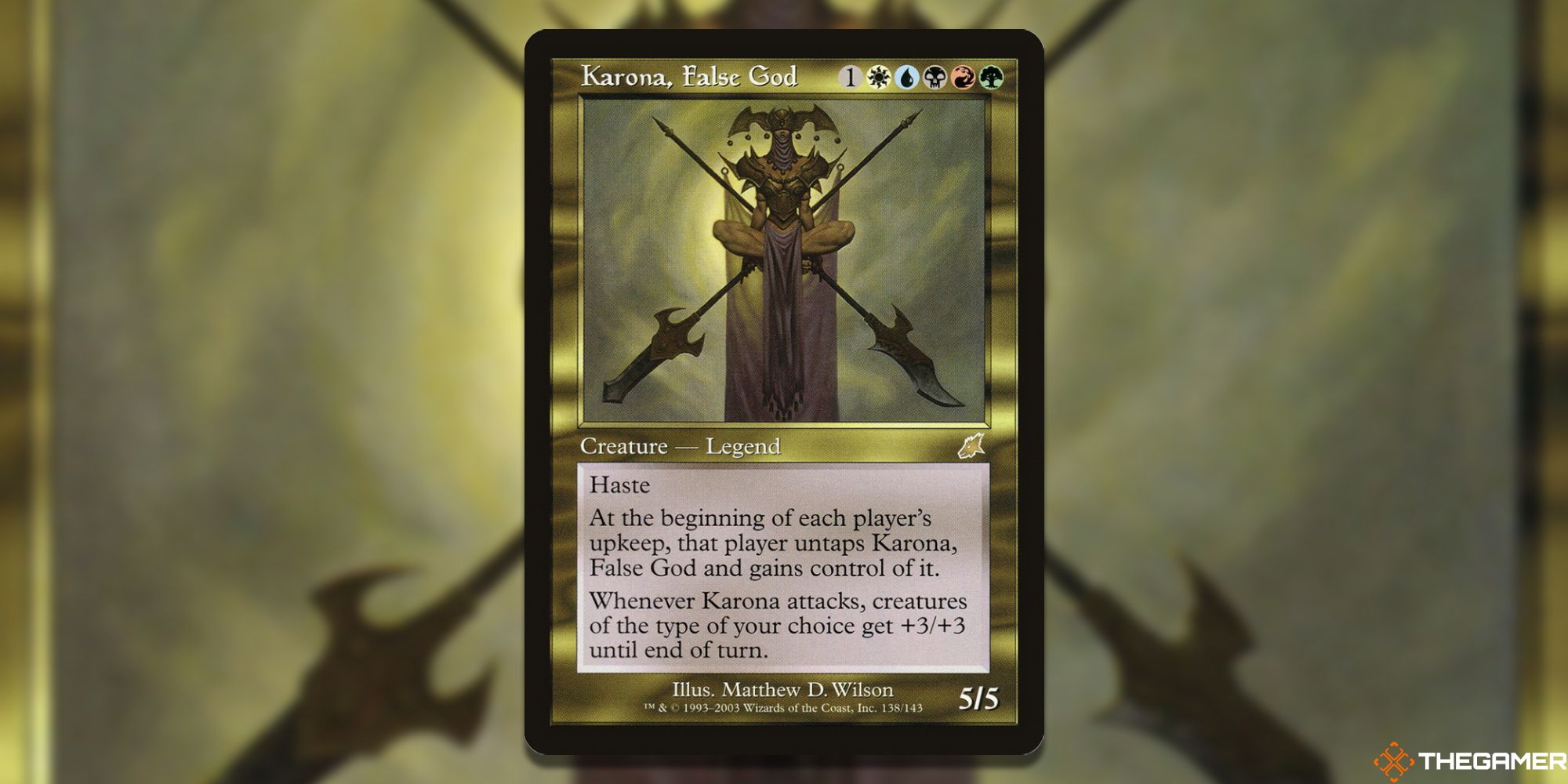 Magic The Gathering Werewolf Commander Karona False God