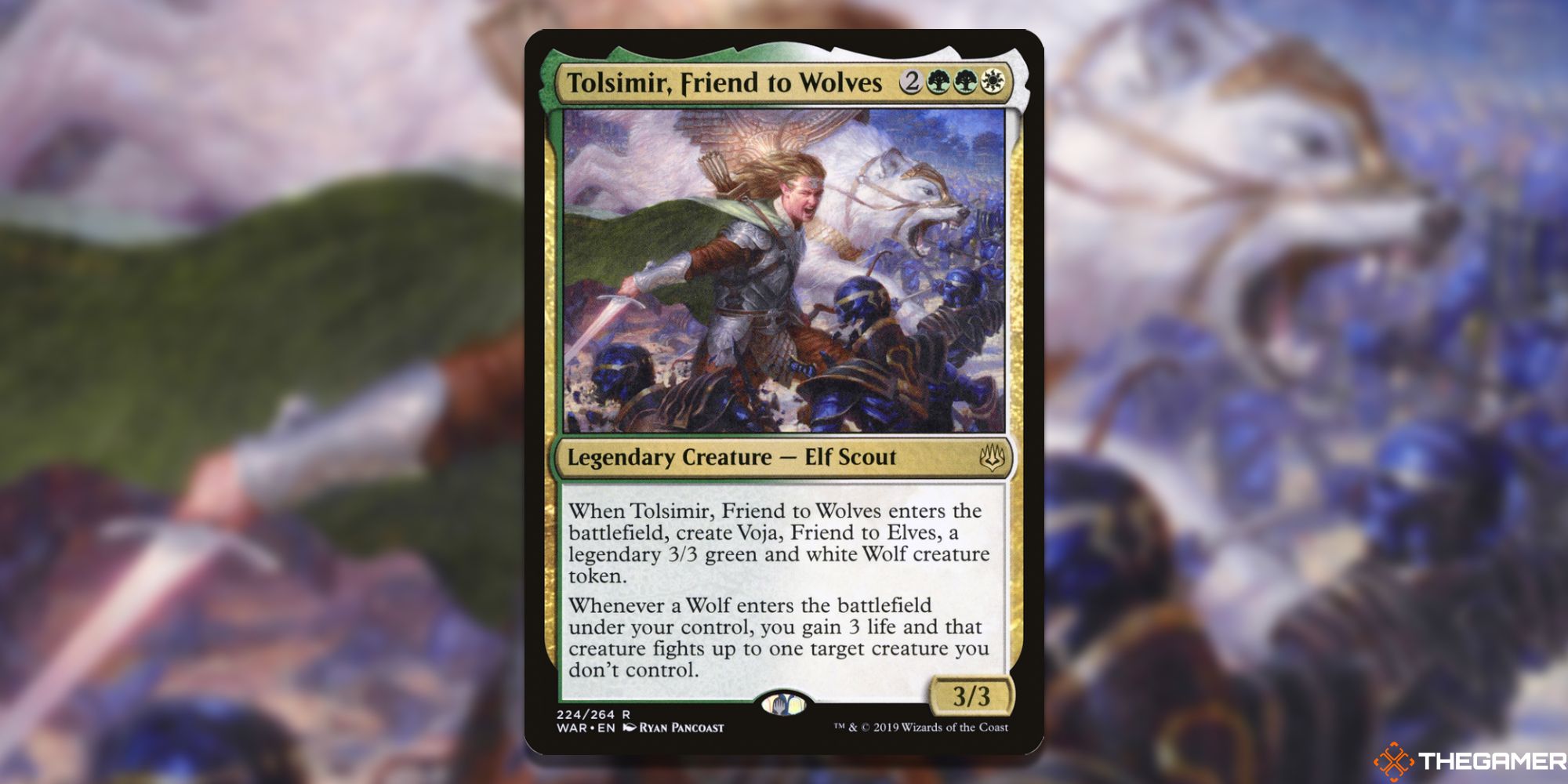 Magic the Gathering Werewolf Commander Rolsimir Friend to Wolves