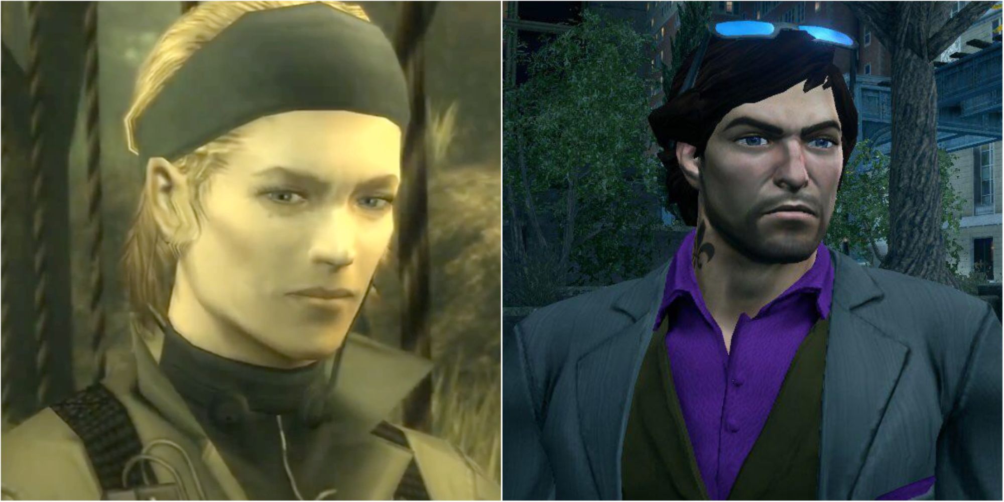 Metal Gear Solid 3 And Saints Row Split Image Of The Boss