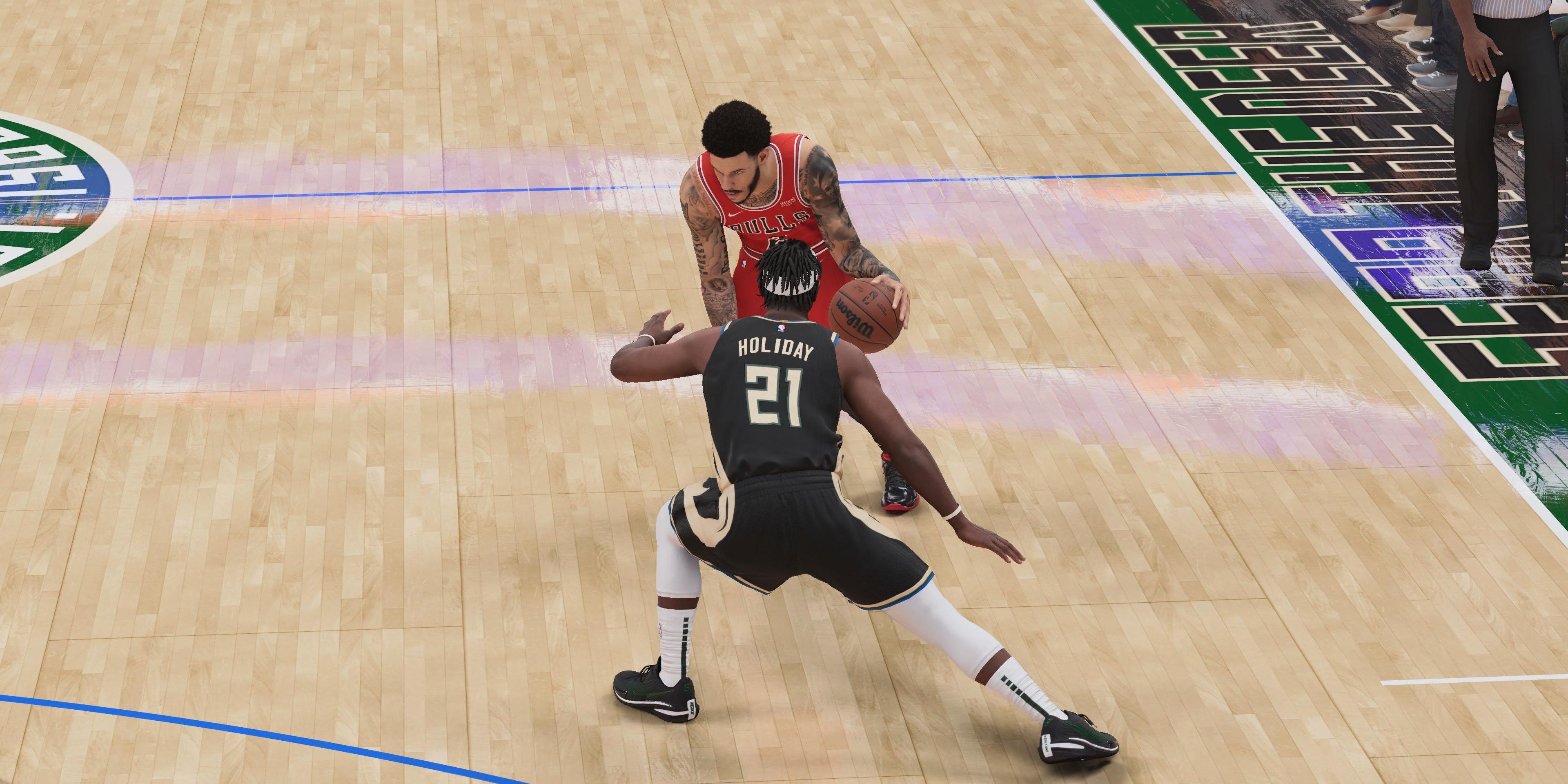 jrue holiday guarding the perimeter