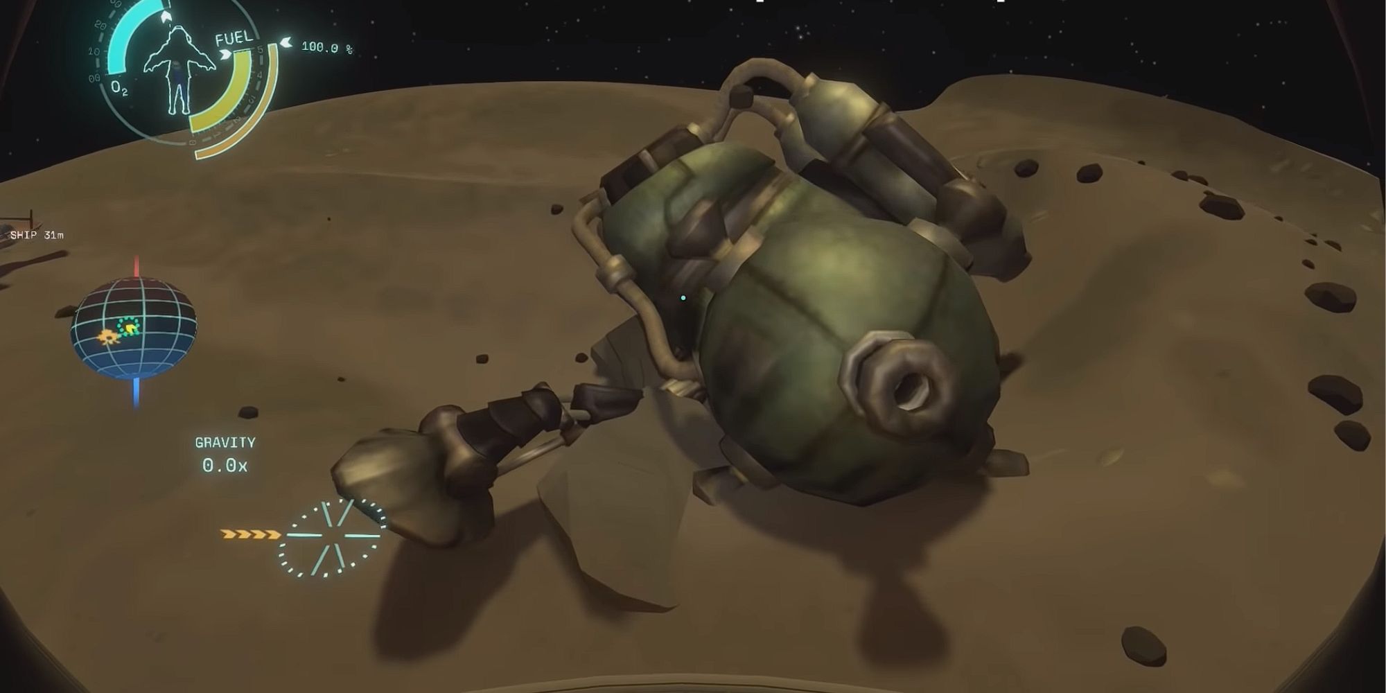 Outer Wilds - Crashed Ship From The Alpha