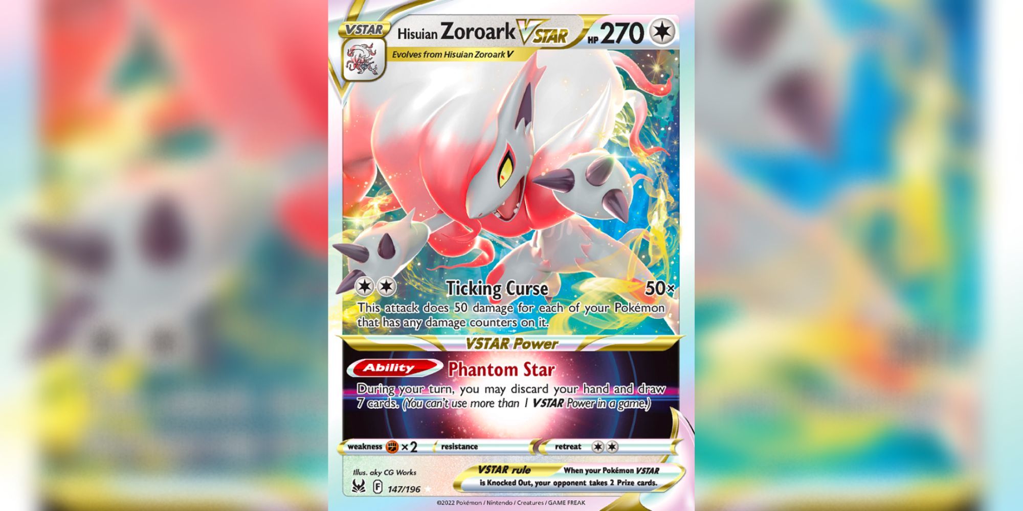 Hisuian Zoroark VSTAR in the Pokemon TCG