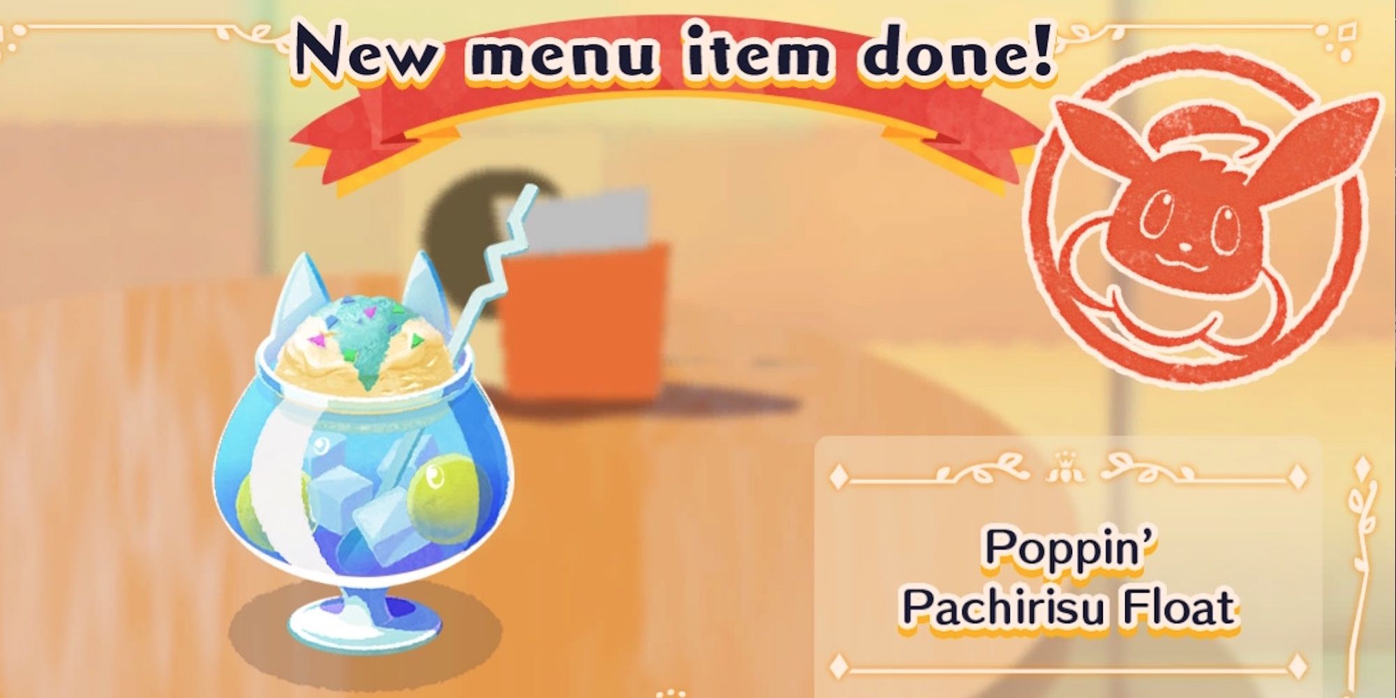 Poppin' Pachirisu Float from Pokemon Cafe Mix and Pokemon Cafe Remix
