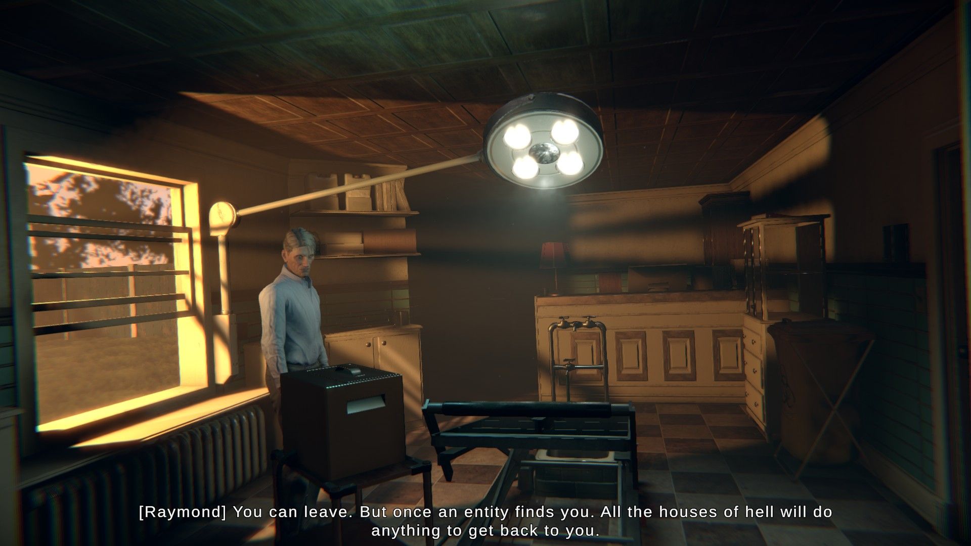 Raymond is your boss in The Mortuary Assistant