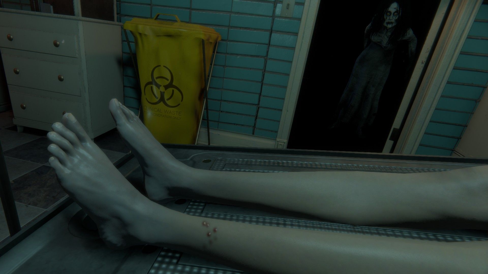 A demon haunts Rebecca in The Mortuary Assistant