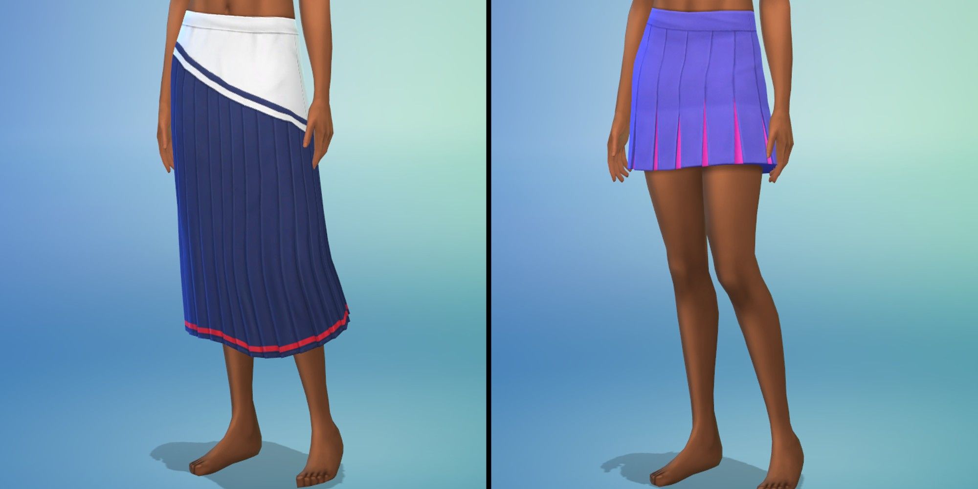 Sims 4: Throwback Fit Kit Feminine bottoms, skirts in CAS screen