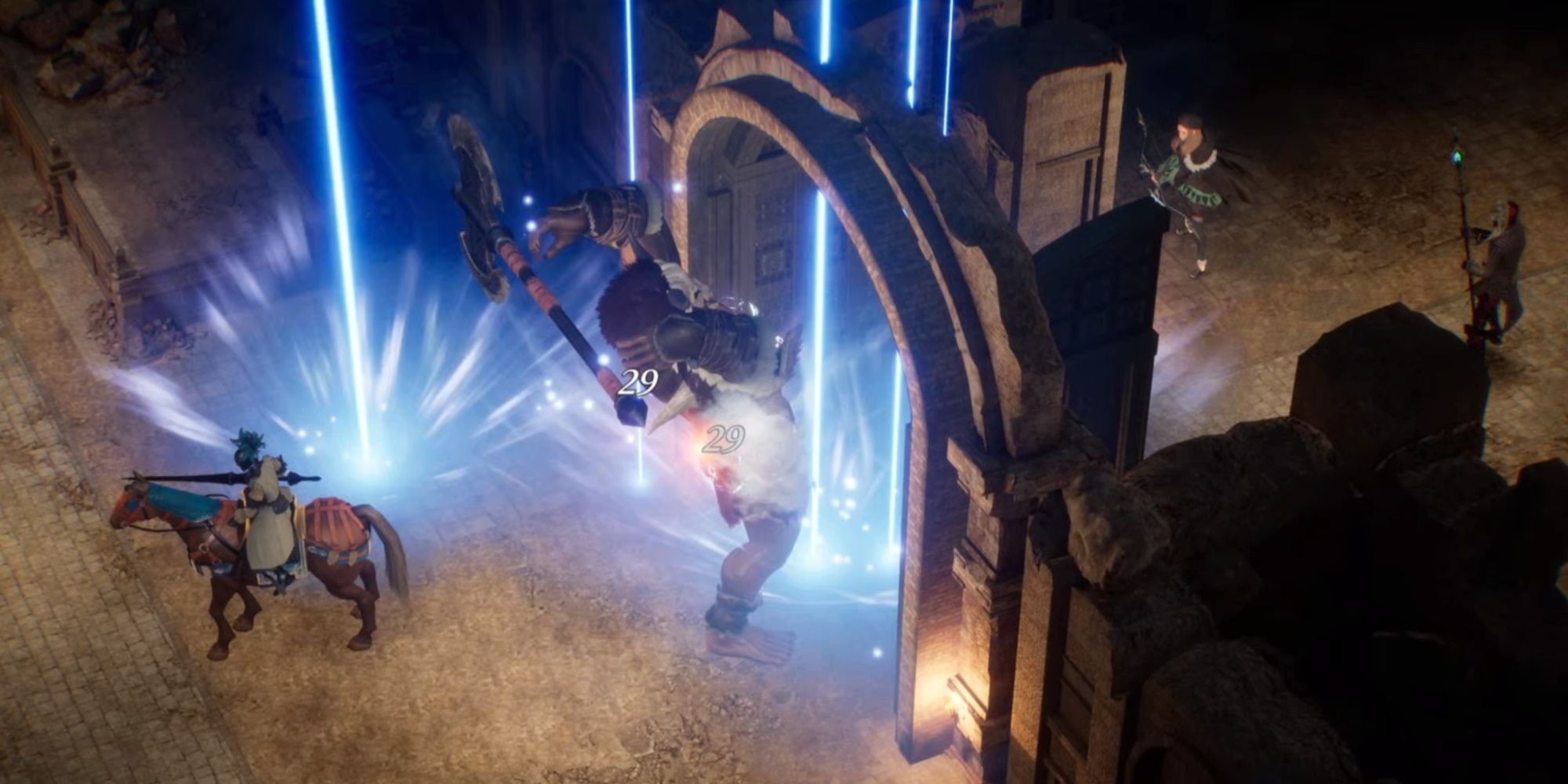 The DioField Chronicle, Chapter 3, AOE Attacks Hitting One Of The Side-Room Ogres