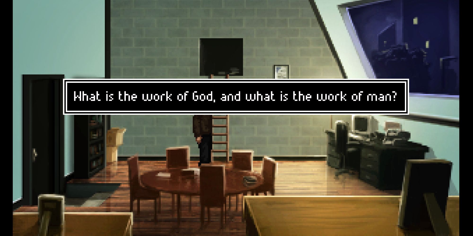 Rabbi Stone's thought in The Shiva: what is the work of God, and what is the work of man?