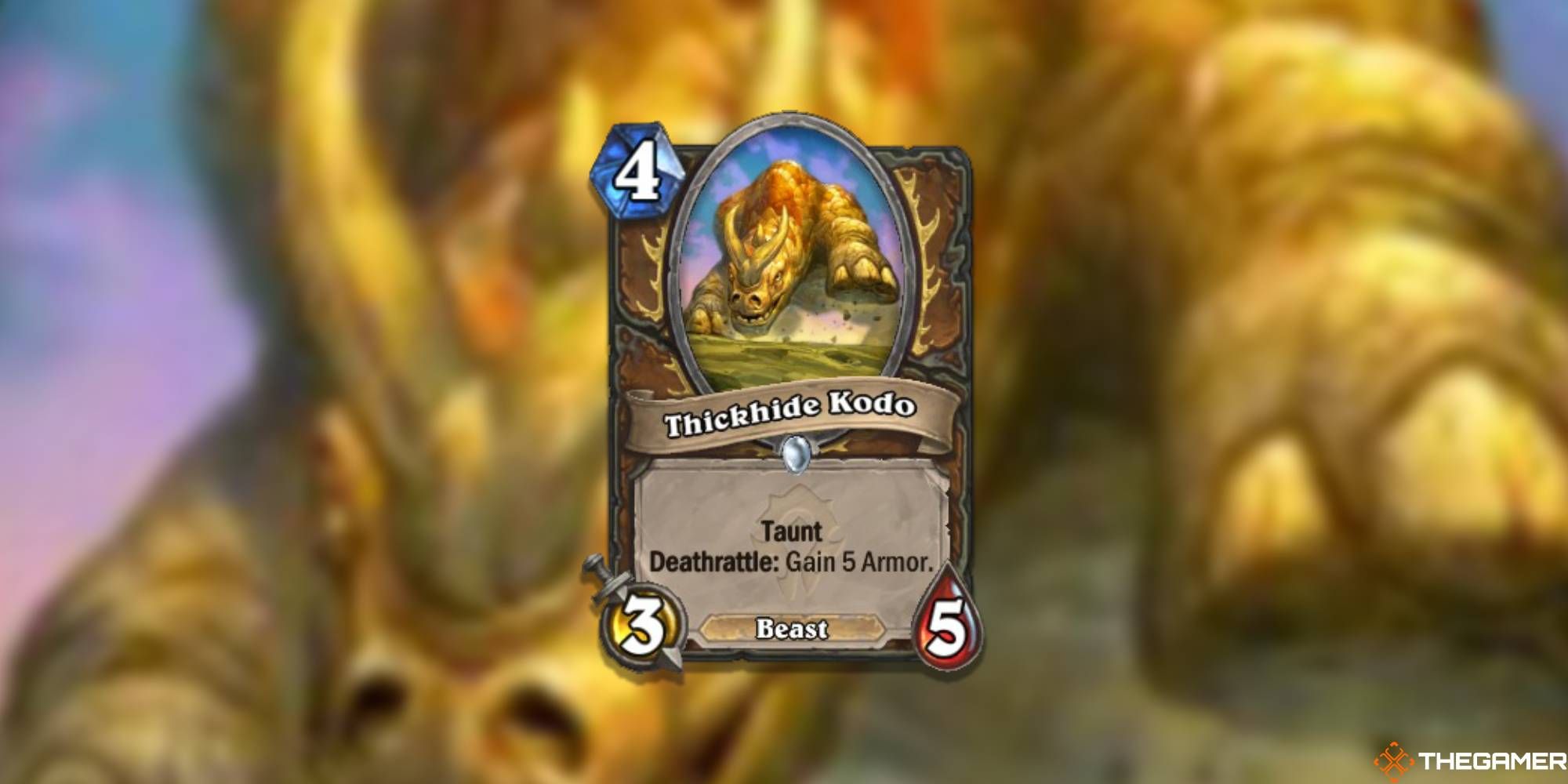 Thickhide Kodo Hearthstone Druid Card 