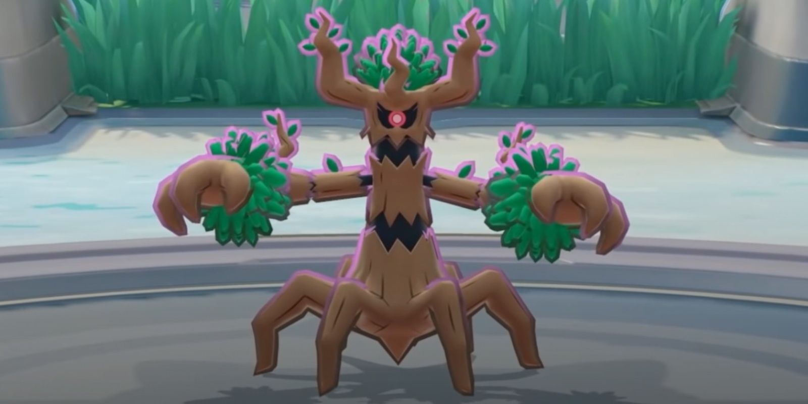 Trevenant gives off a ghostly aura.