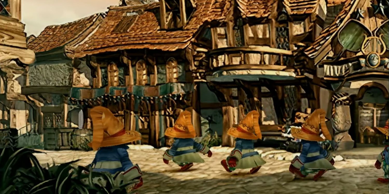 Vivis walk by in Alexandria in Final Fantasy 9.