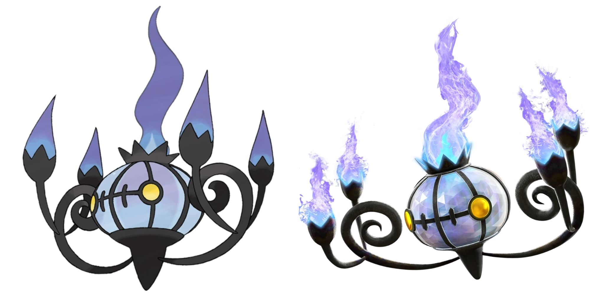 chandelure art and pokken model