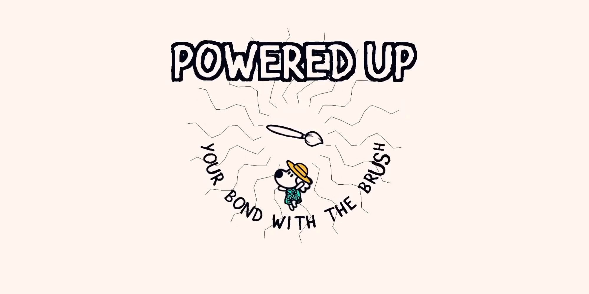 A screenshot from Chicory, showing the player getting a brush power-up
