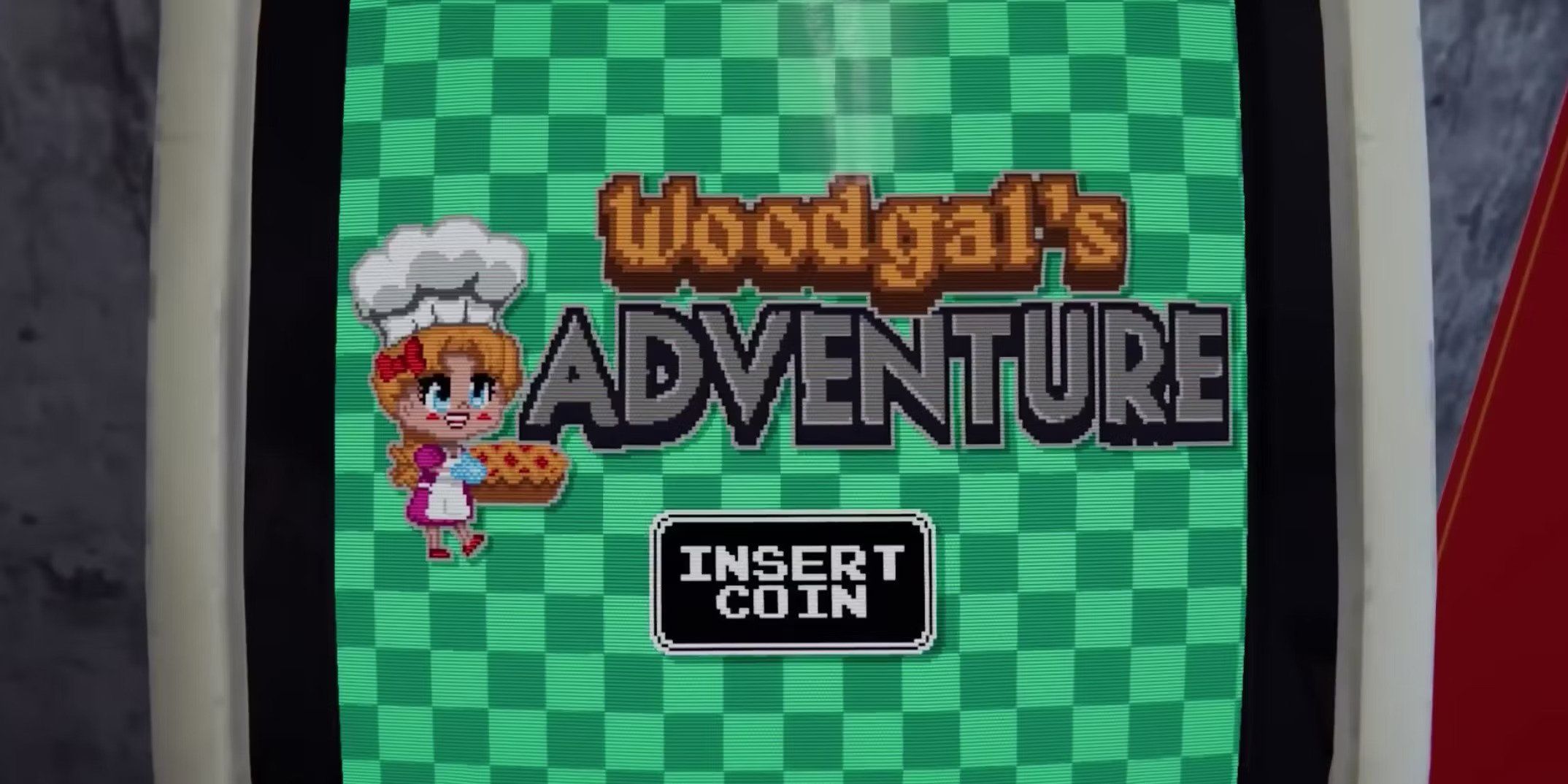 Woodgal's Adventure cabinet from Arcade Paradise