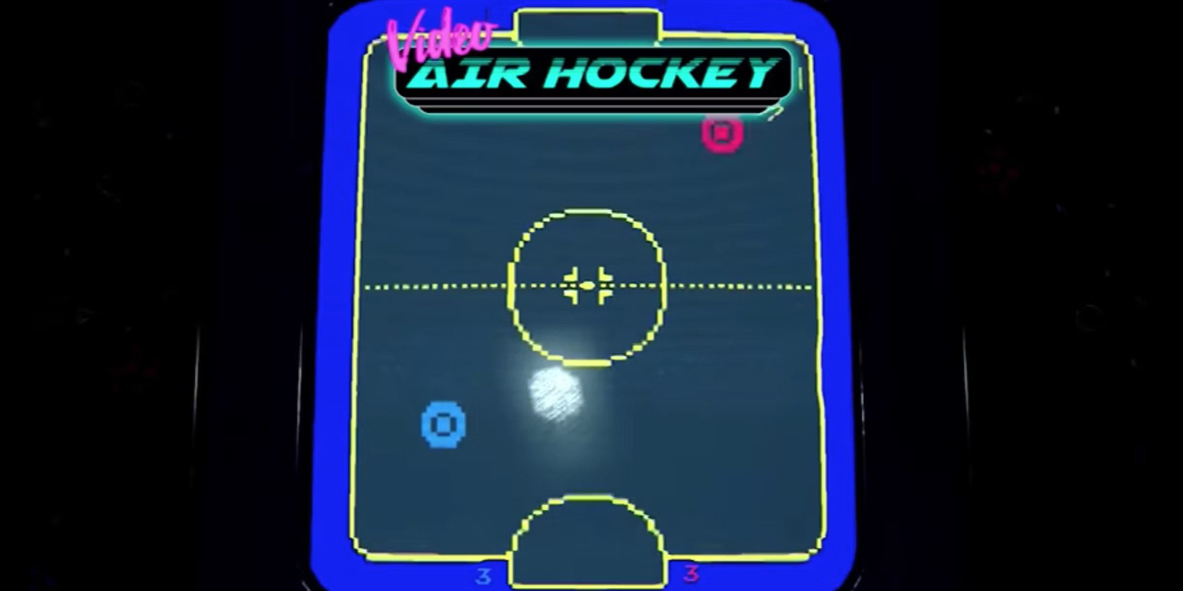 Video Air Hockey cabinet from Arcade Paradise
