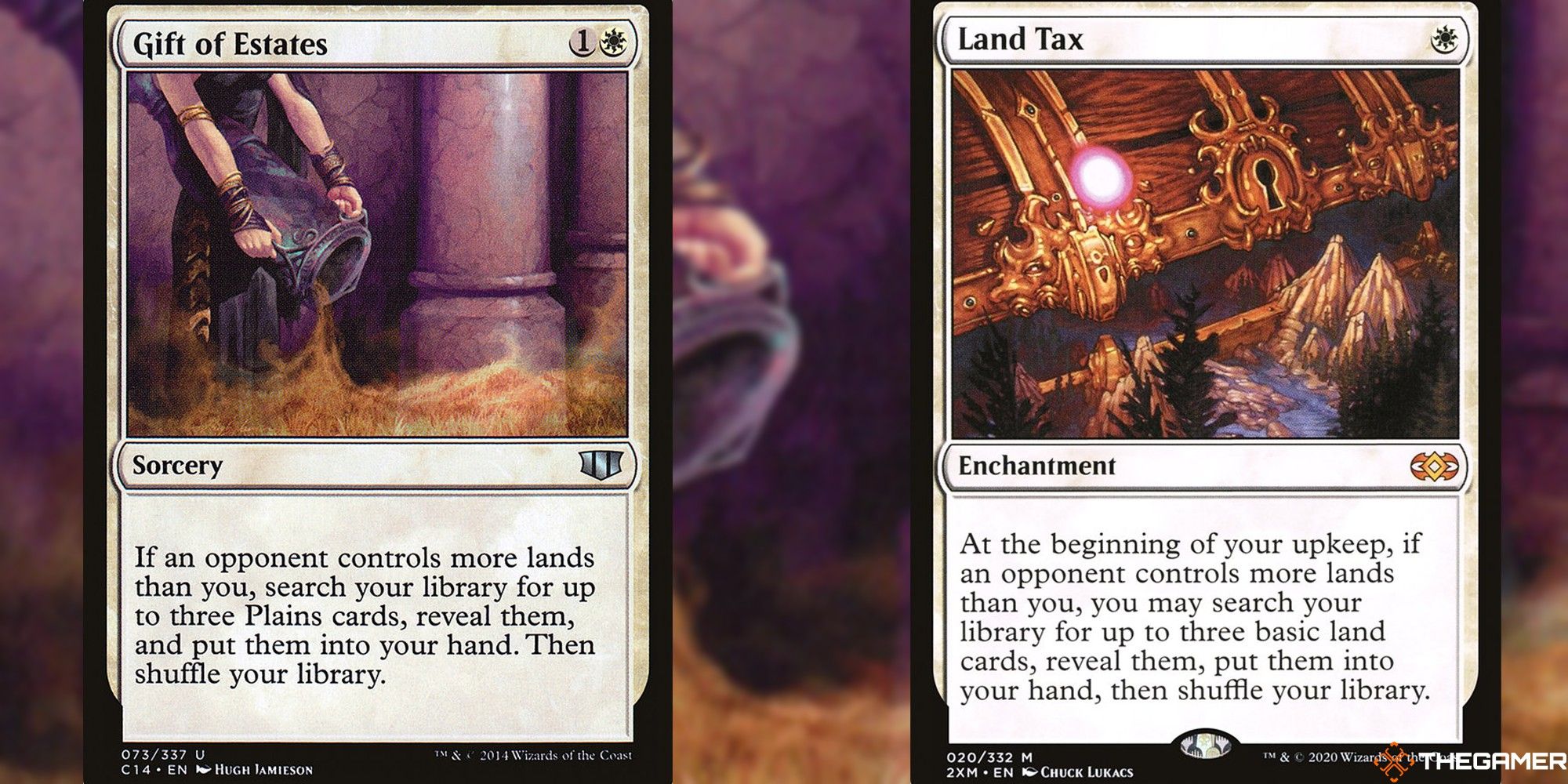 gift of estates and land tax