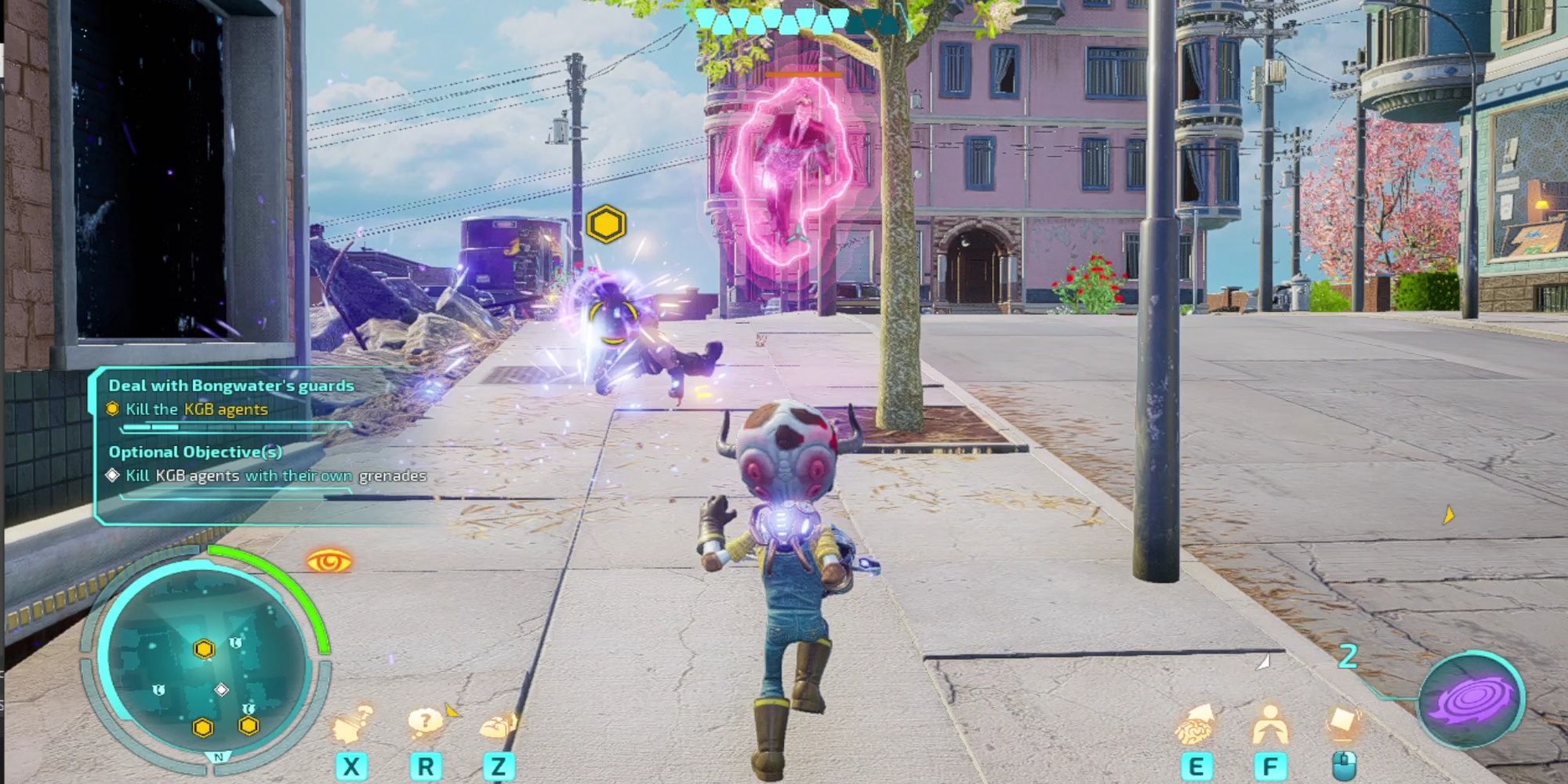 Destroy All Humans 2: Reprobed - Lifting KGB Agents With Psychokinesis