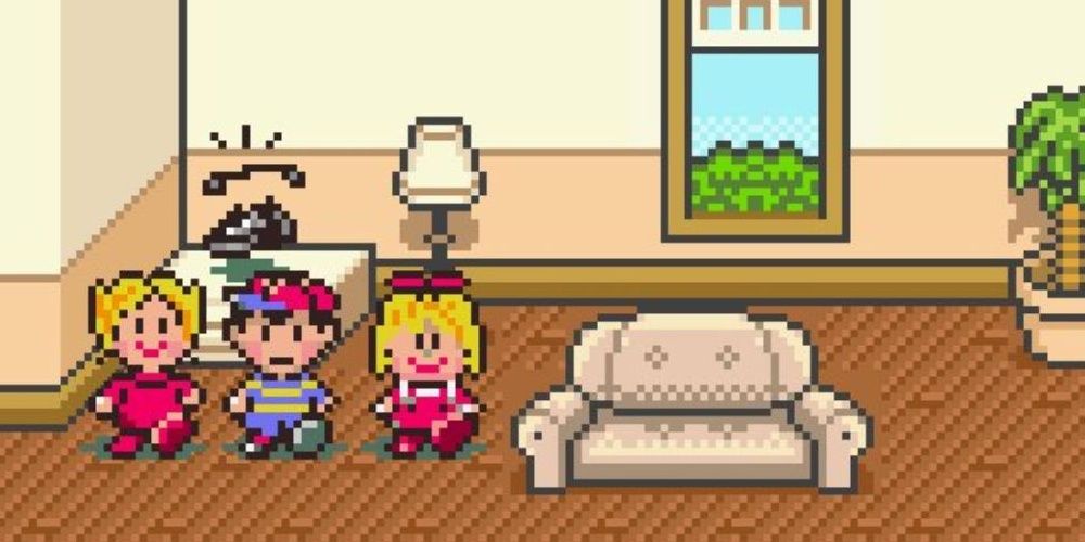 Ness and his family in Earthbound