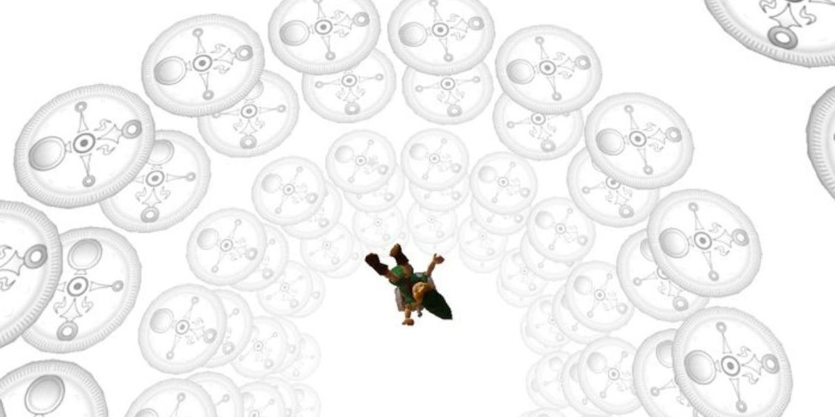 Link rewinding time in The Legend of Zelda: Majora's Mask