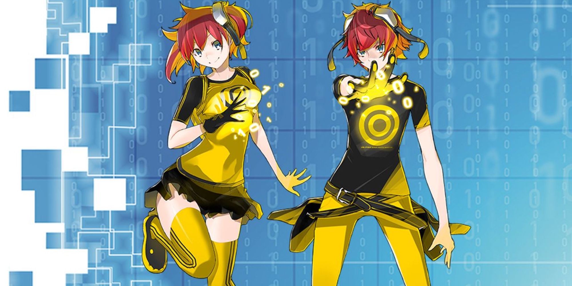 the two protagonists from digimon story cyber sleuth