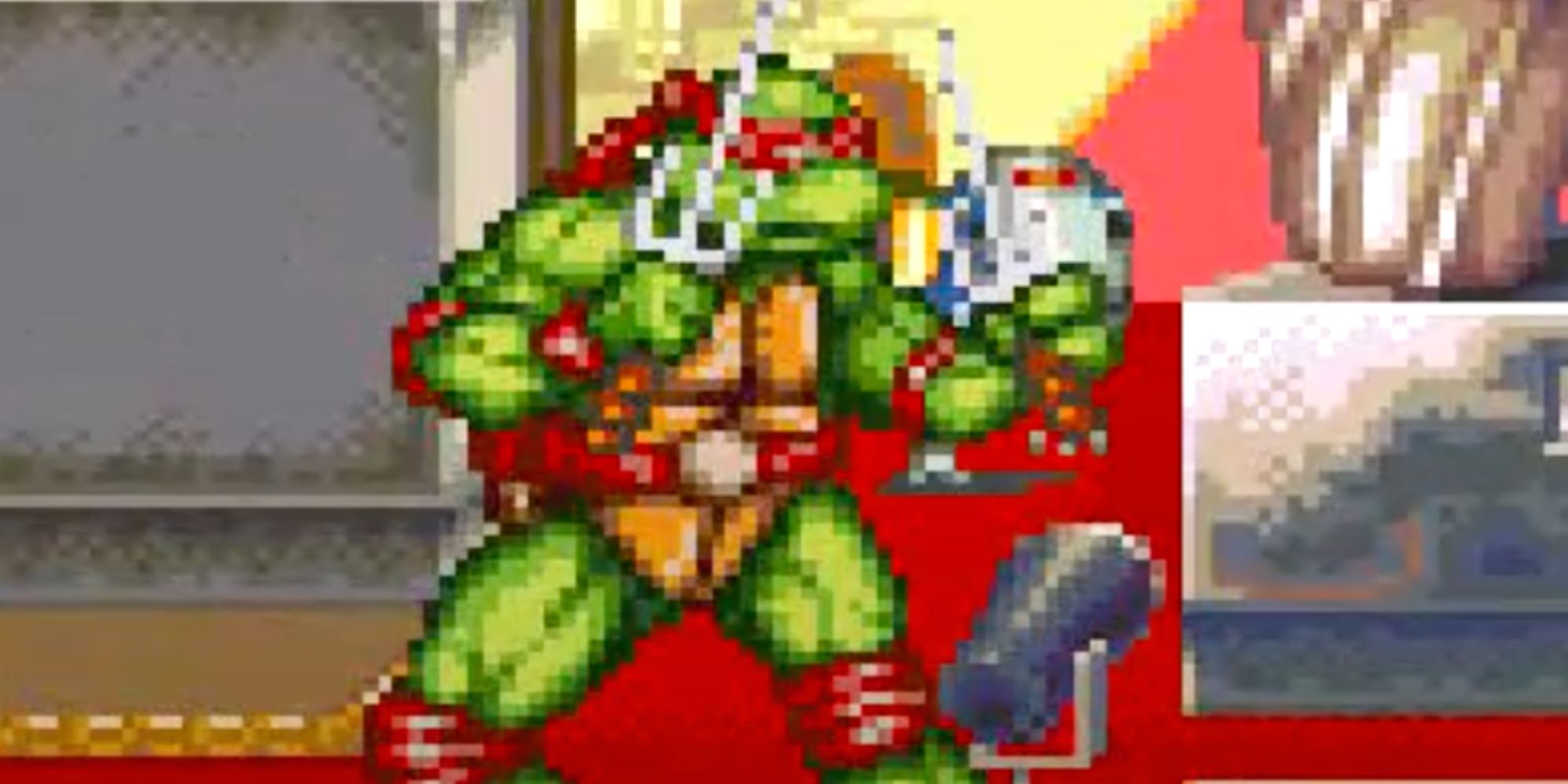 tmnt tournament fighters raphael holding sai