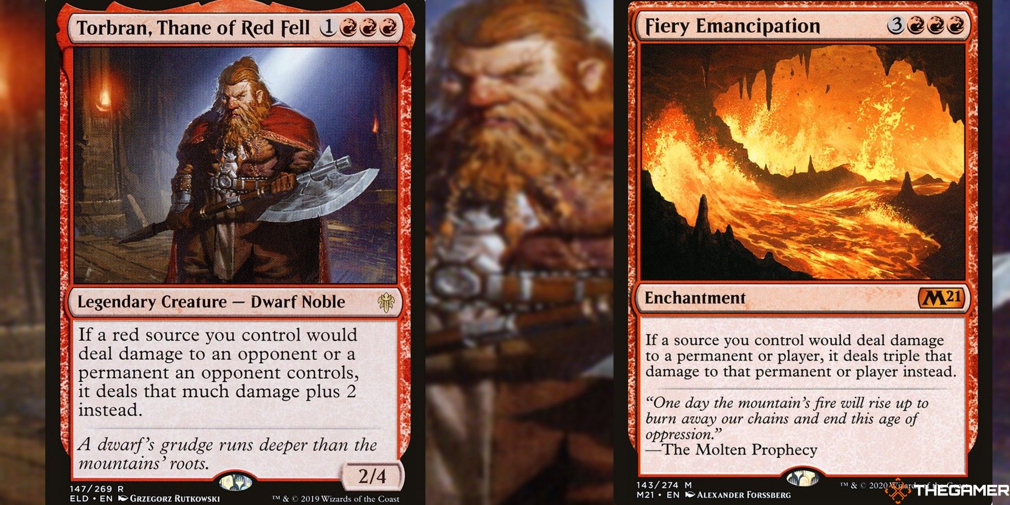 torbran and fiery emancipation cards