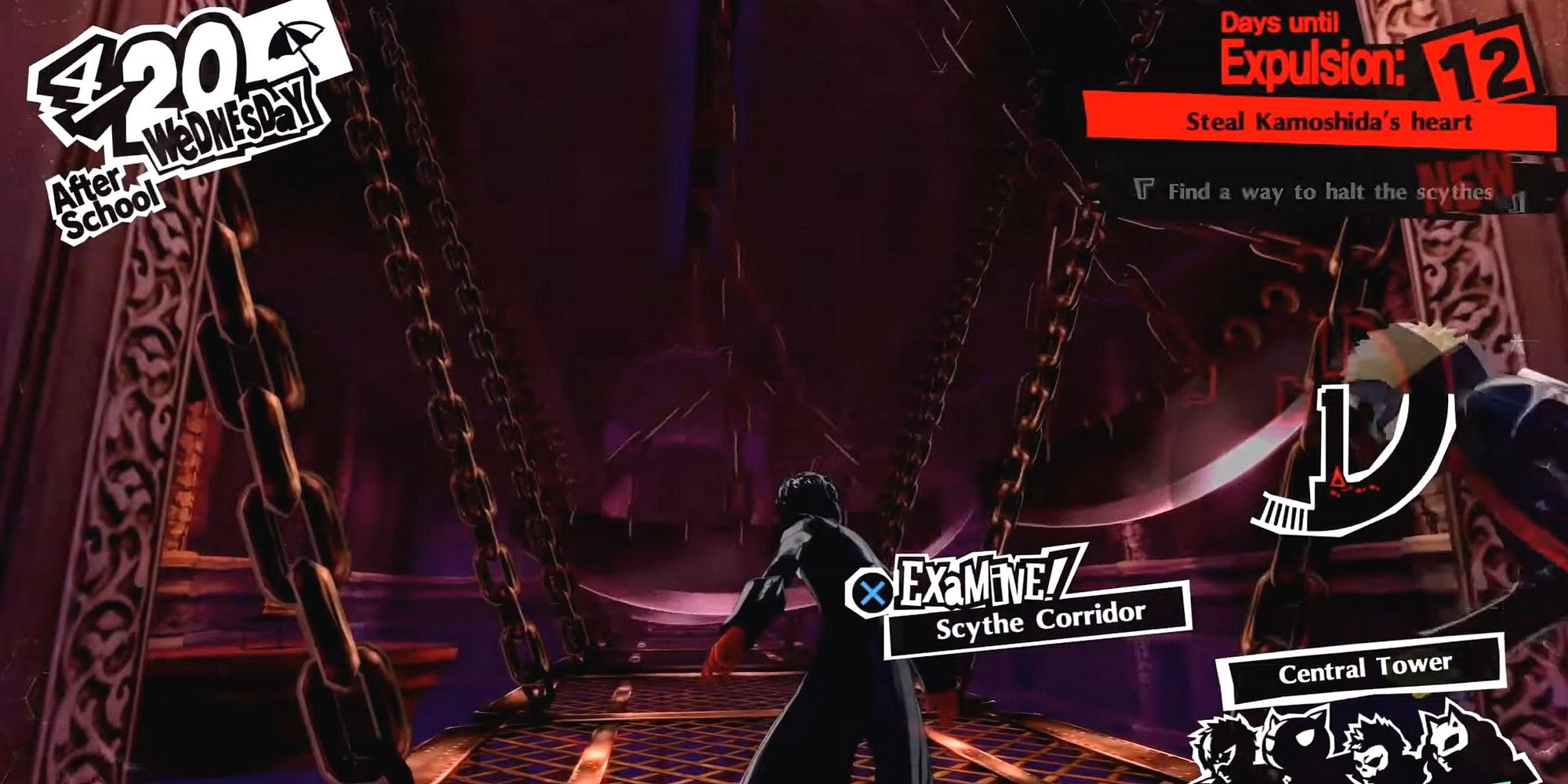 7 scythe corridor in kamoshida's castle