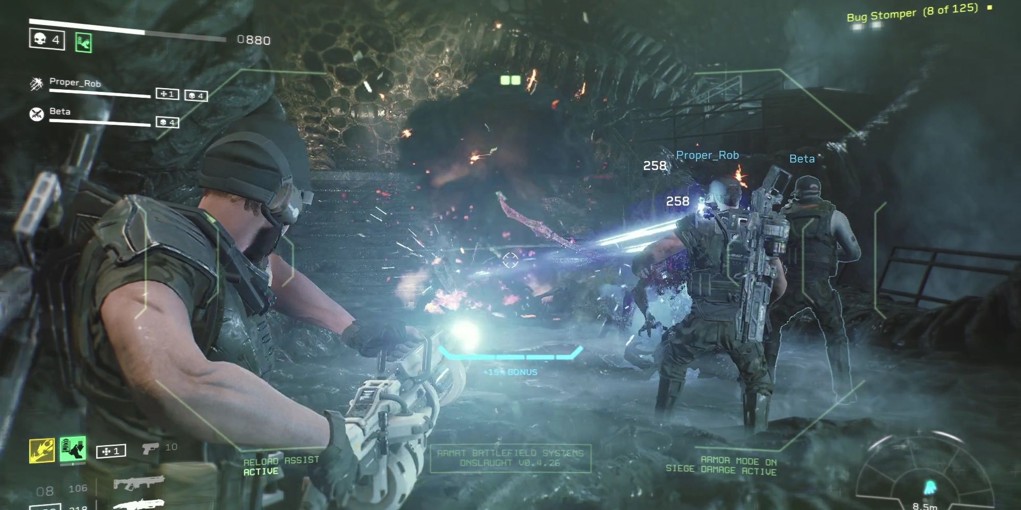 Aliens: Fireteam Elite - A Pair Of Lancers Dealing With Xenomorphs