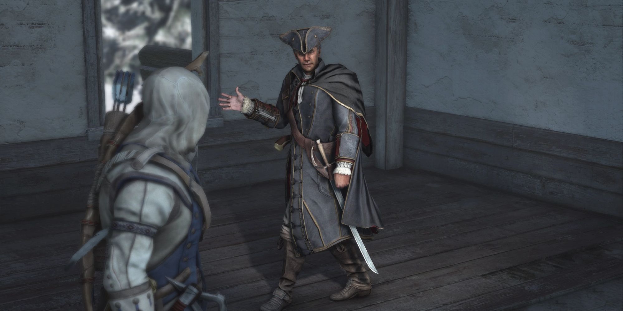 Assassin's Creed 3 Screenshot Of Connor And Haytham Staredown