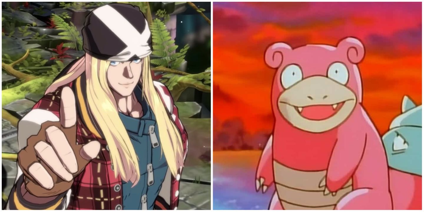 Axl Low from Guilty Gear and Slowbro from Pokemon