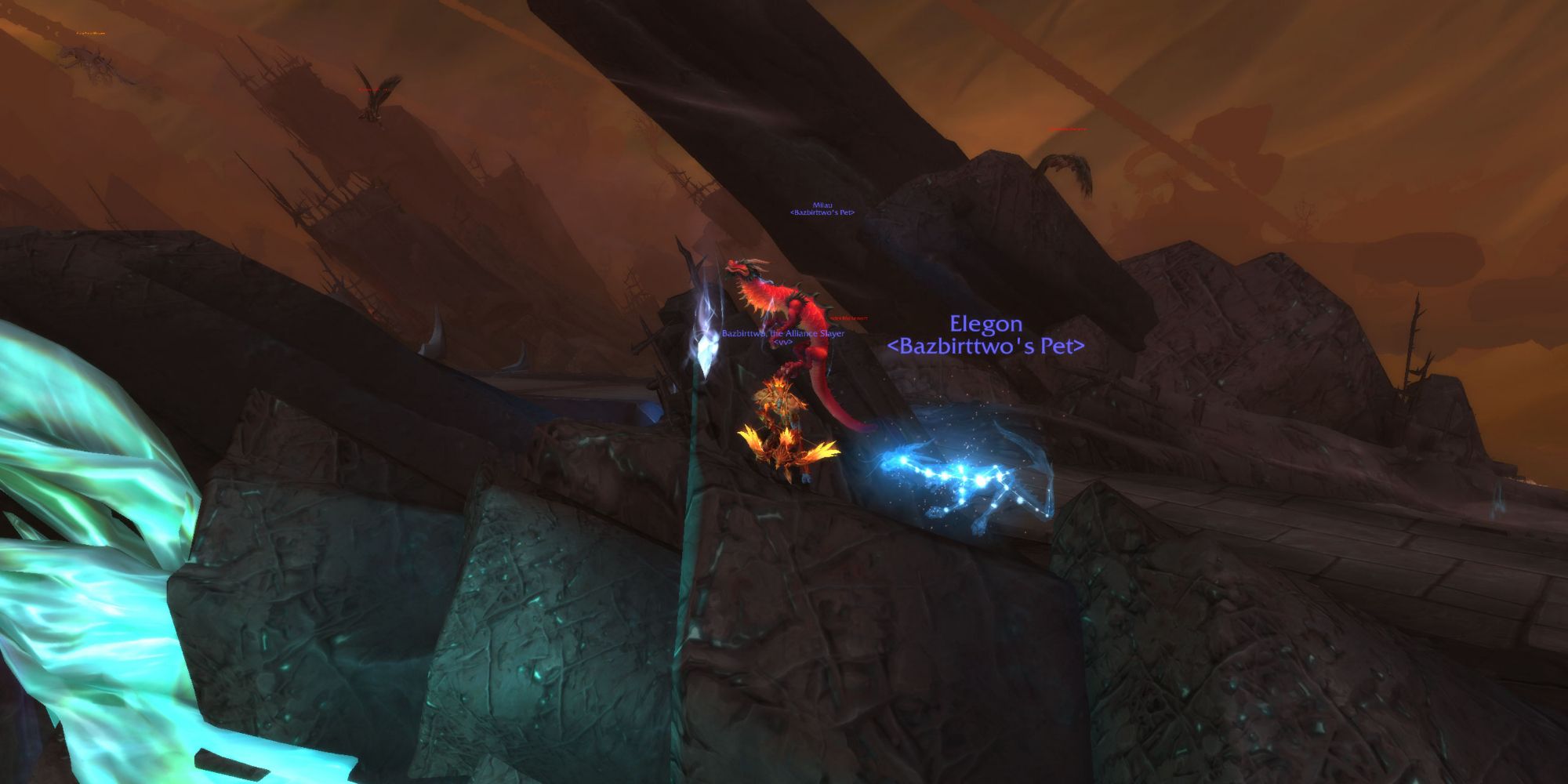 World of Warcraft BM hunter targetting mob in Maw