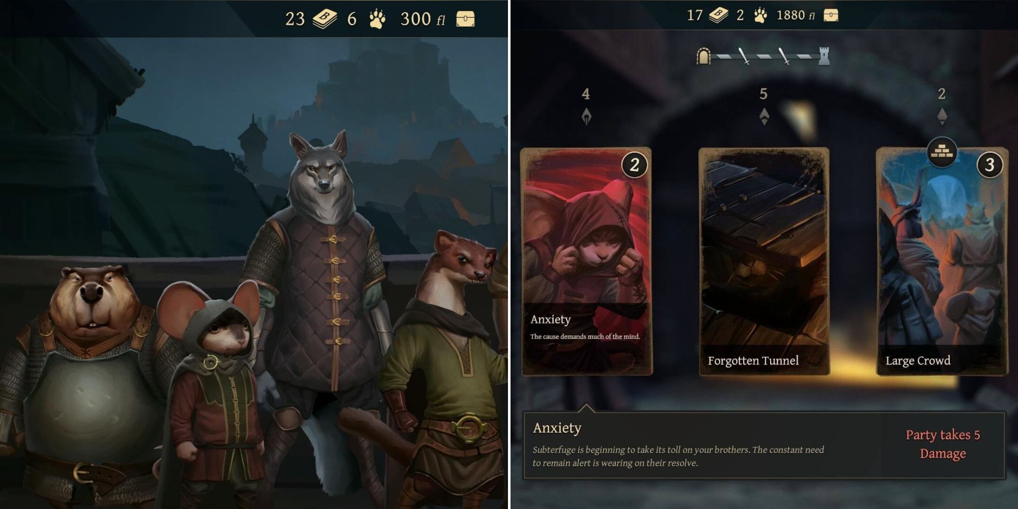 Banners Of Ruin - Character selection - Card Consequences 