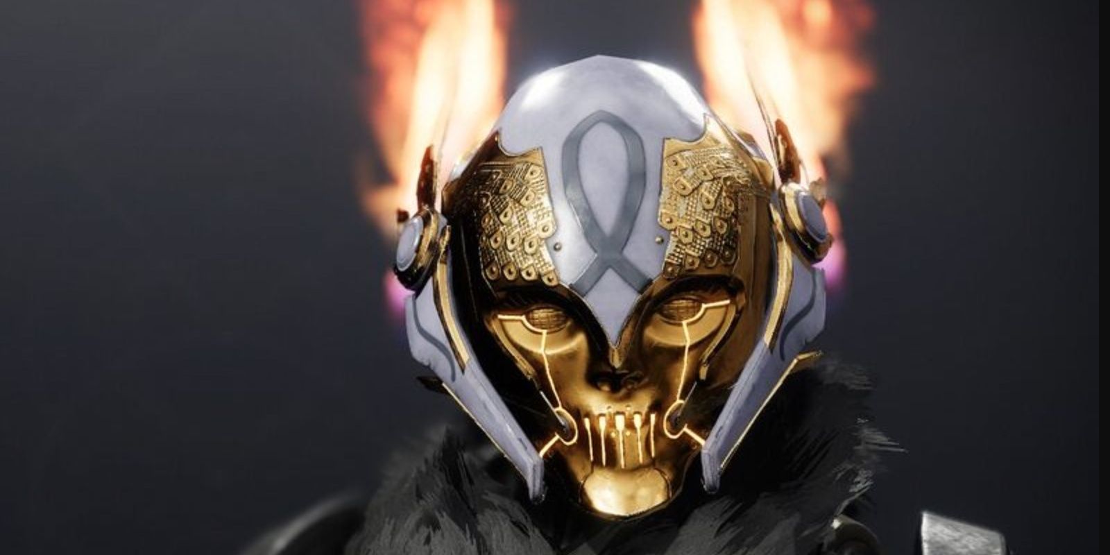Destiny 2 Best Solar Exotics Loreley Splendor Helm glaring with intimidation.