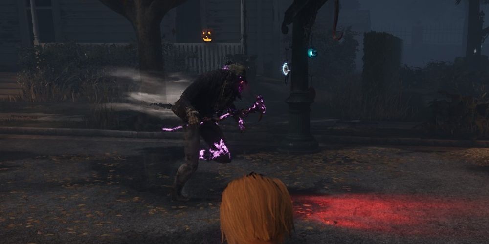 Blight doing a Blight Rush in his Invasive Species outfit, AKA Neon Lean Blight