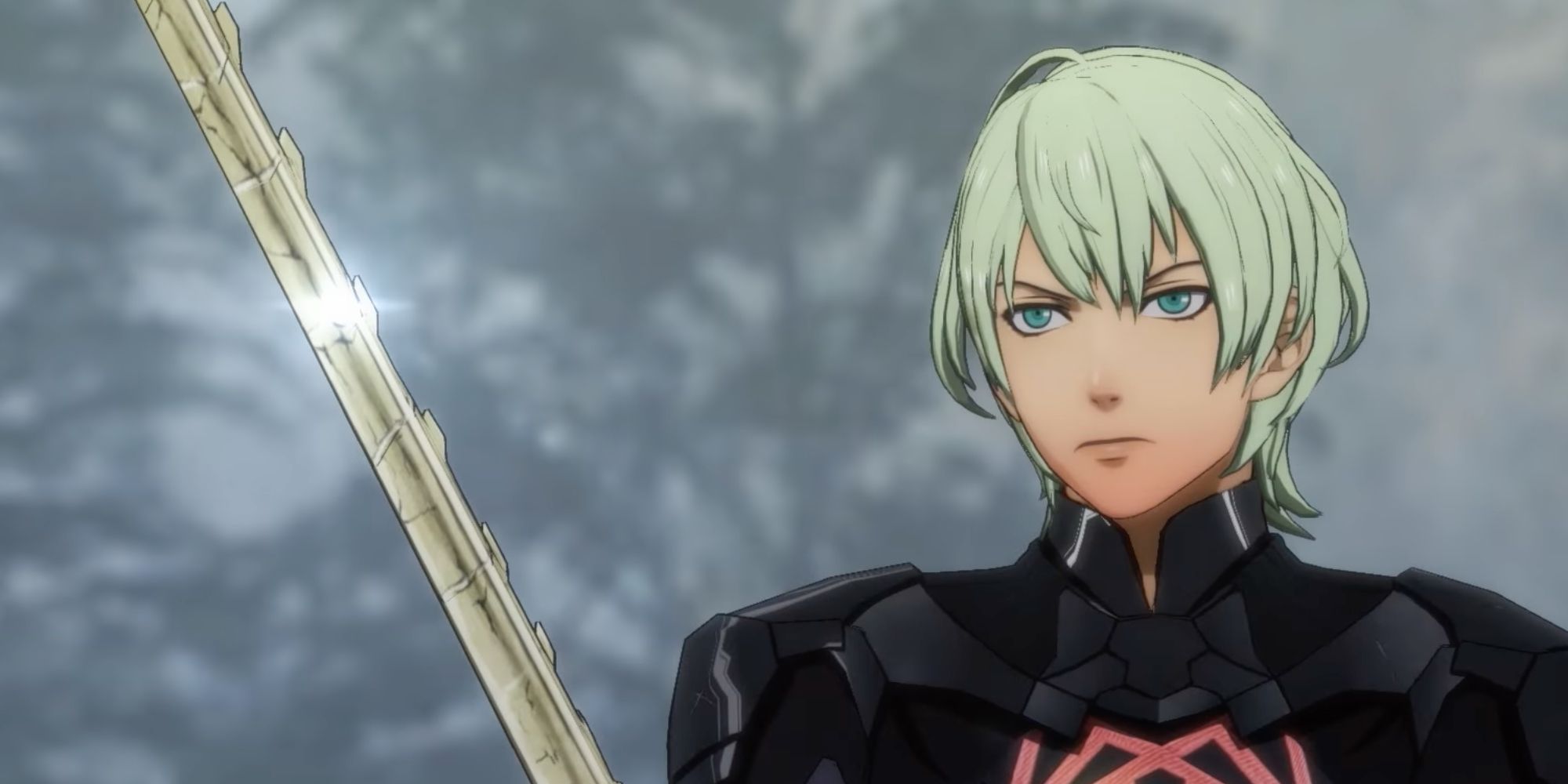 Byleth from Fire Emblem Three Houses with The Sword of the Creator