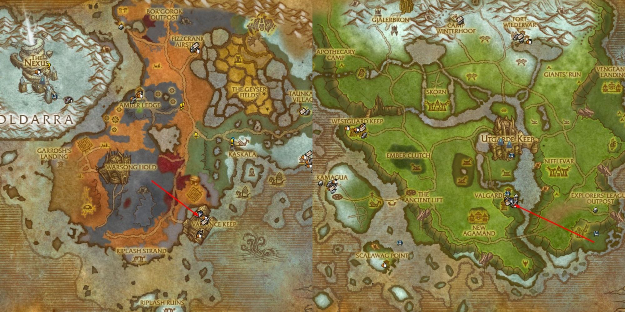World Of Warcraft Classic Wrath Of The Lich King Alliance Vanguard Location